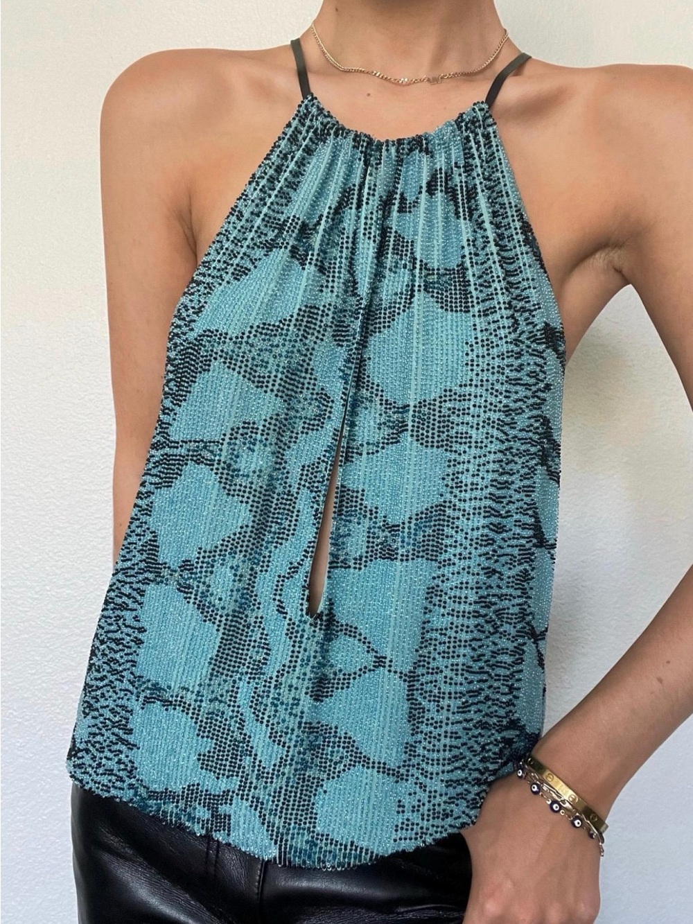Vintage Gucci by Tom Ford Beaded Top